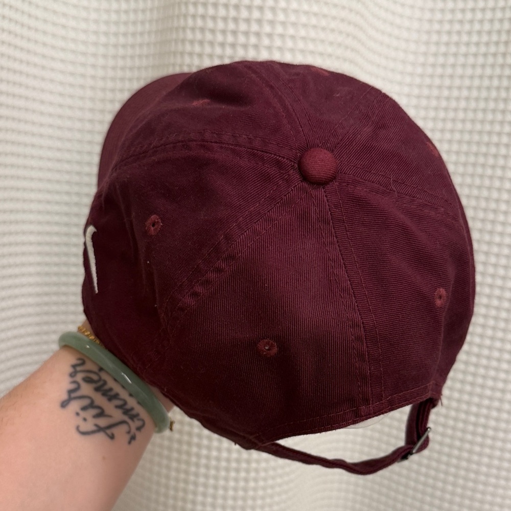 Maroon Nike Club Cap - 100% Cotton - Picture 4 of 8